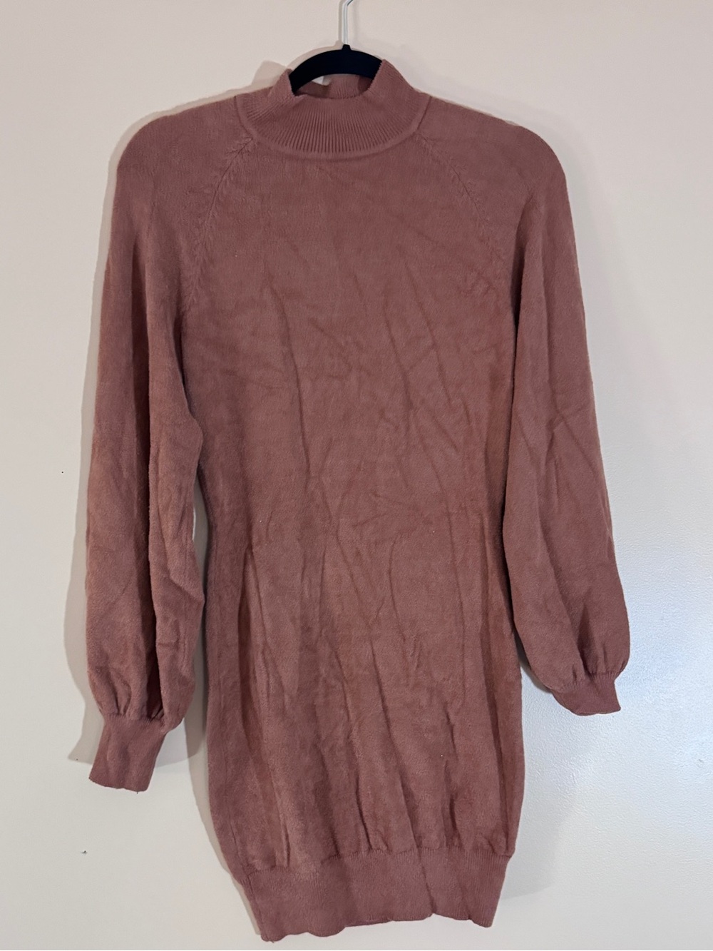 Cozy Rust Brown Sweater Dress - Picture 4 of 9